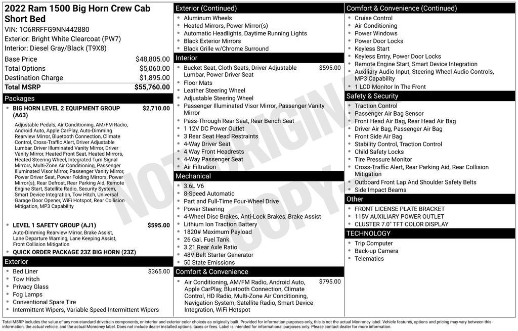 2022 RAM 1500 Big Horn