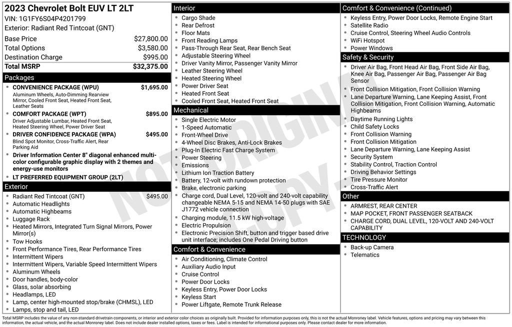 2023 Chevrolet Bolt EUV LT