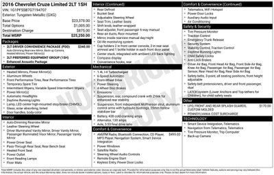 2016 Chevrolet Cruze Limited LT