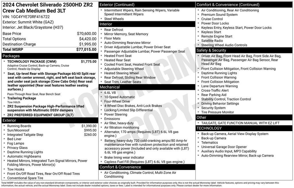 2024 Chevrolet Silverado 2500 HD ZR2