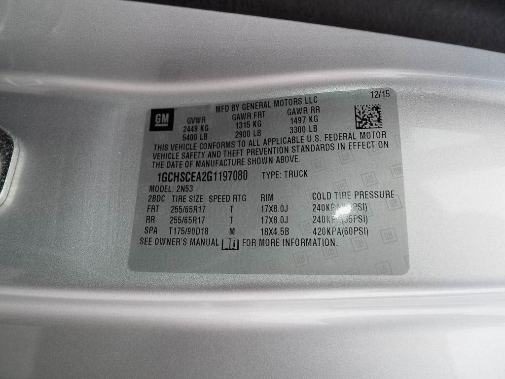 2016 Chevrolet Colorado 2WD LT