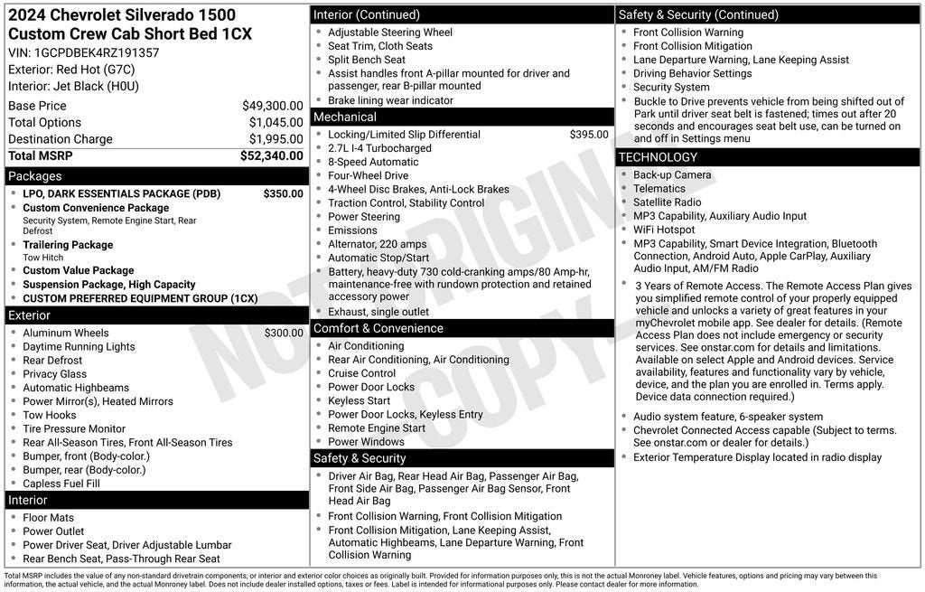 2024 Chevrolet Silverado 1500 Custom