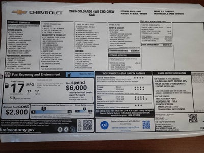 2026 Chevrolet Colorado ZR2