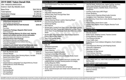 2019 GMC Yukon Denali