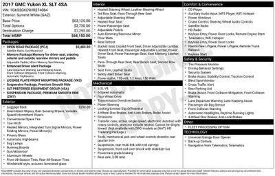 2017 GMC Yukon XL SLT