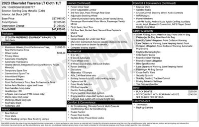2023 Chevrolet Traverse LT Cloth