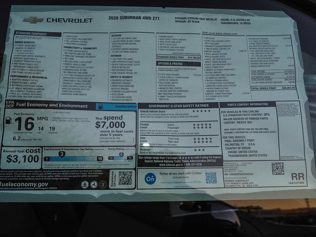 2026 Chevrolet Suburban Z71