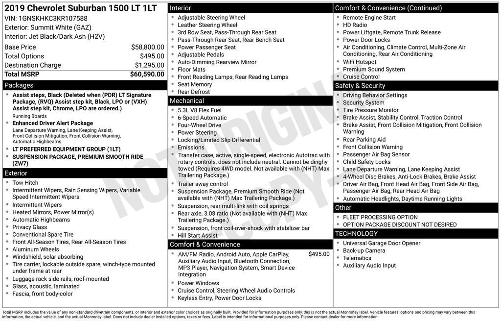 2019 Chevrolet Suburban LT