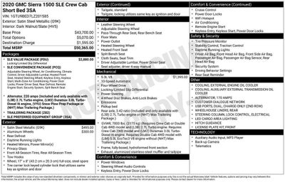 2020 GMC Sierra 1500 SLE