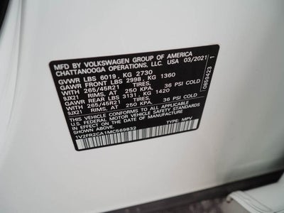 2021 Volkswagen Atlas 3.6L V6 SEL Premium R-Line