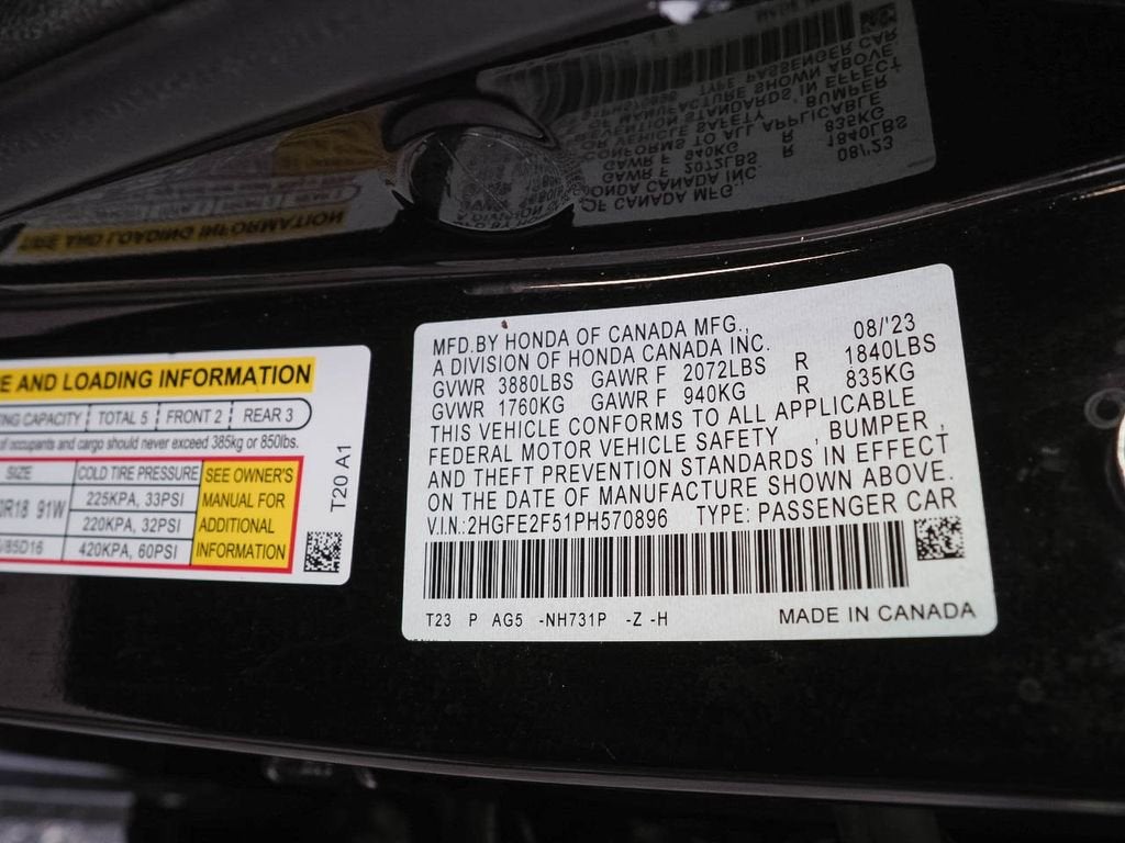 2023 Honda Civic Sedan Sport