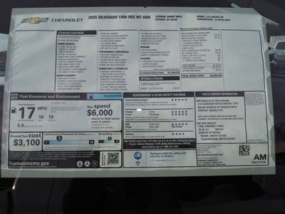 2025 Chevrolet Silverado 1500 WT