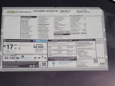 2025 Chevrolet Silverado 1500 WT