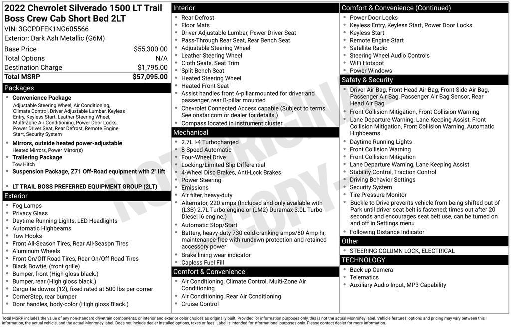 2022 Chevrolet Silverado 1500 LT Trail Boss
