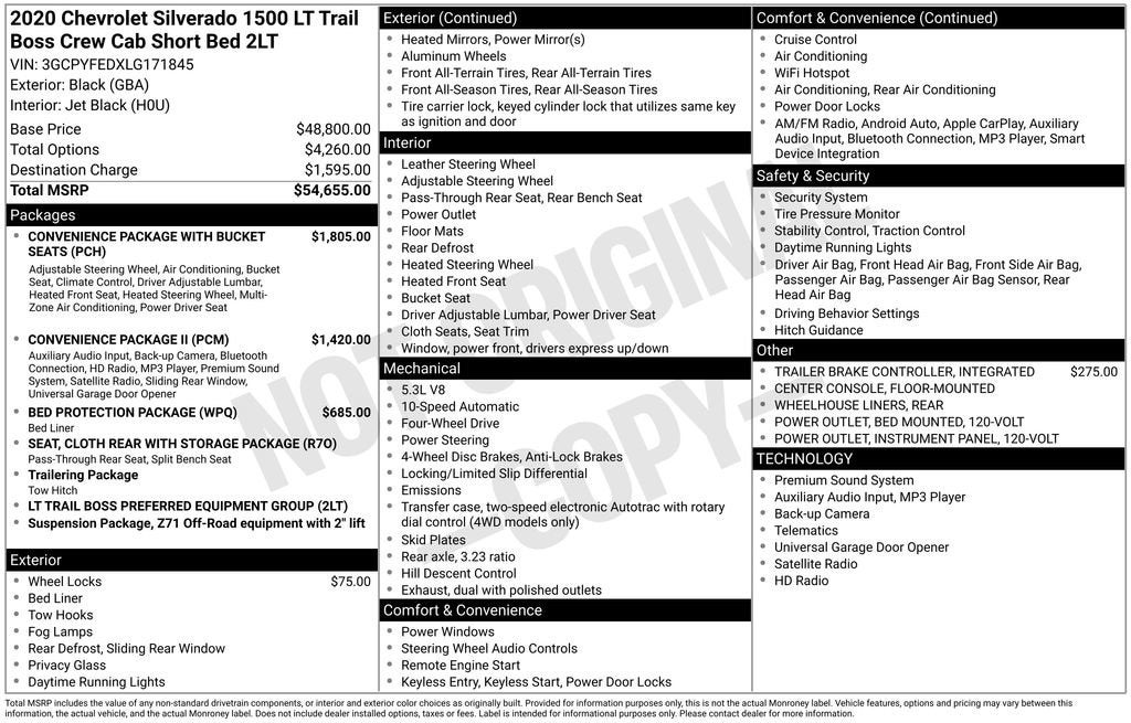 2020 Chevrolet Silverado 1500 LT Trail Boss