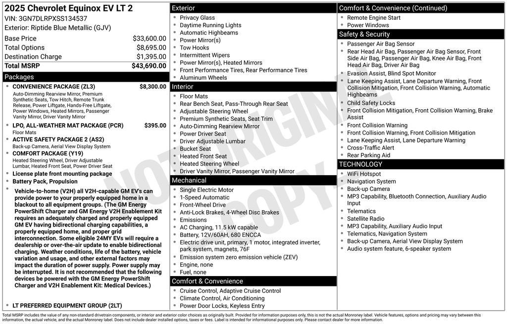2025 Chevrolet Equinox EV LT