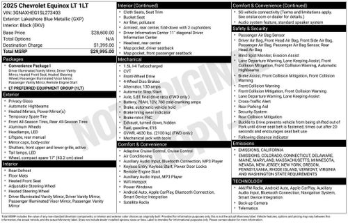 2025 Chevrolet Equinox LT