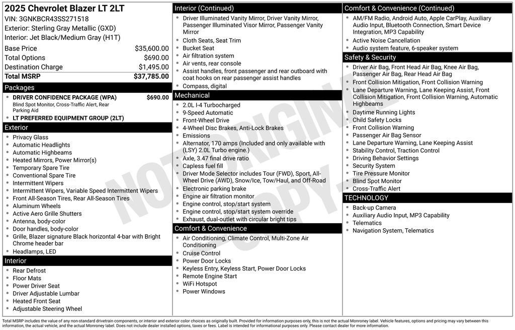 2025 Chevrolet Blazer 2LT