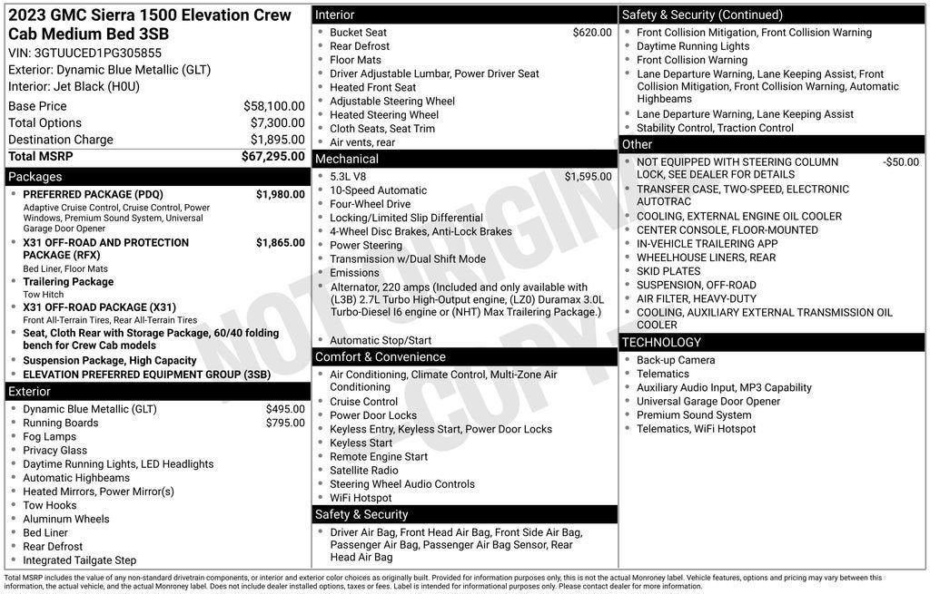 2023 GMC Sierra 1500 Elevation