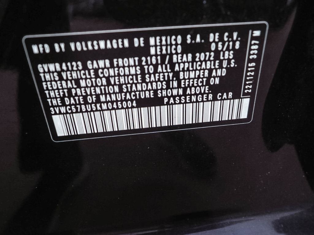 2019 Volkswagen Jetta 1.4T SE