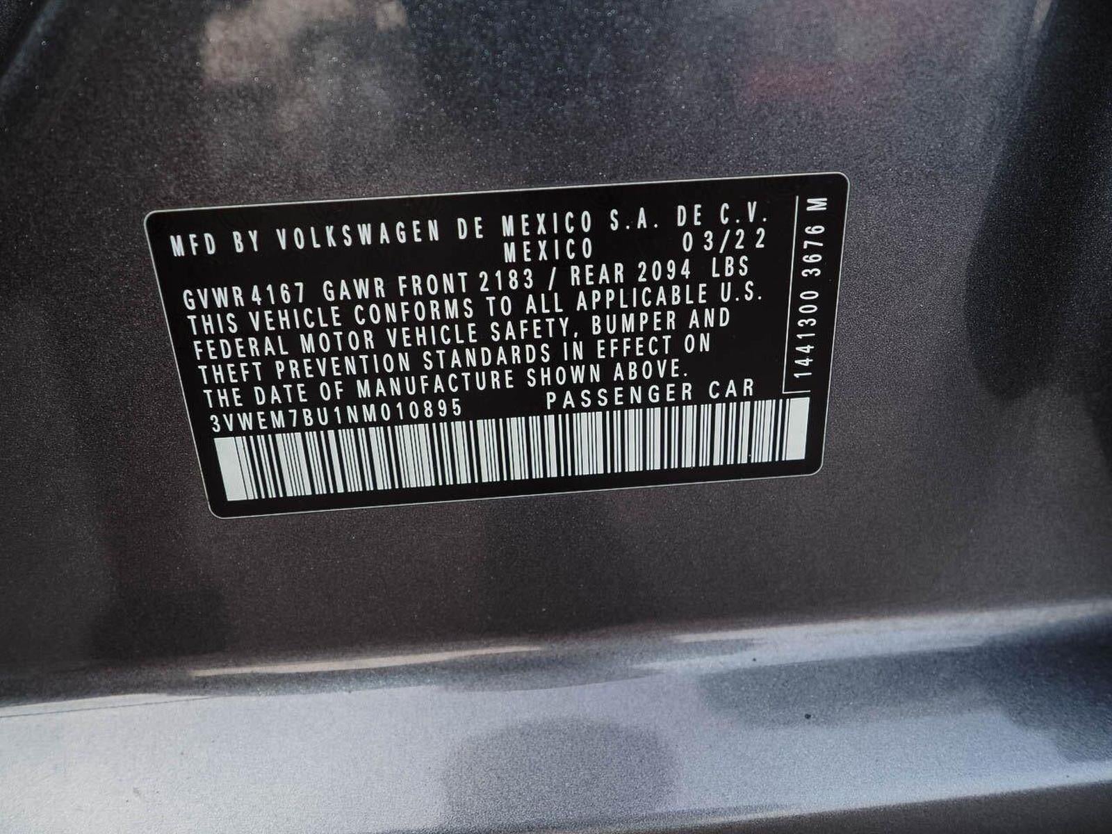 2022 Volkswagen Jetta 1.5T SE