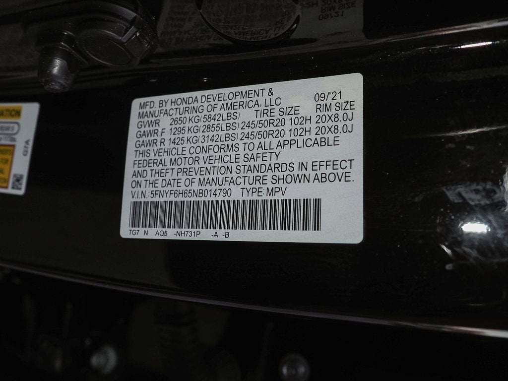 2022 Honda Pilot Touring 7-Passenger