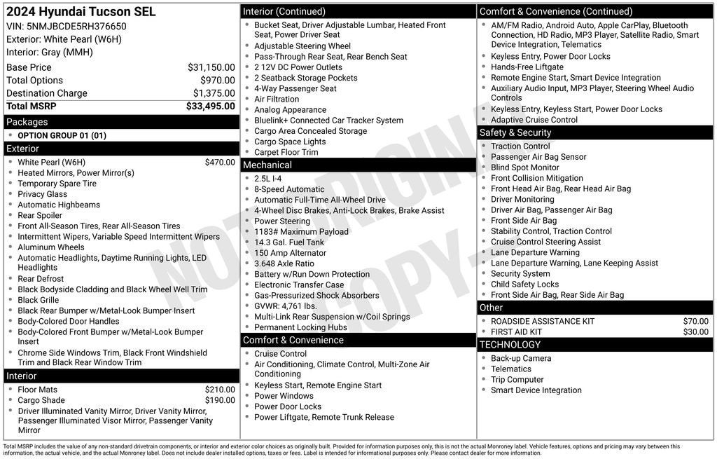 2024 Hyundai Tucson SEL