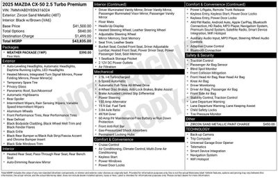 2025 Mazda Mazda CX-50 2.5 Turbo Premium Package