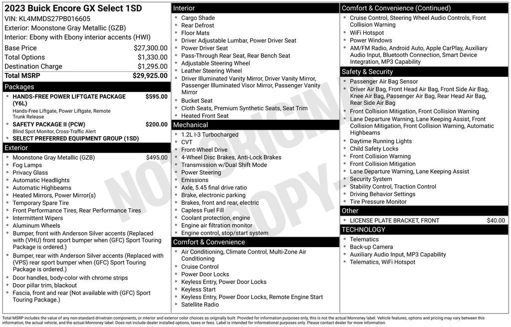 2023 Buick Encore GX Select