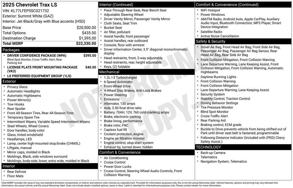 2025 Chevrolet Trax LS