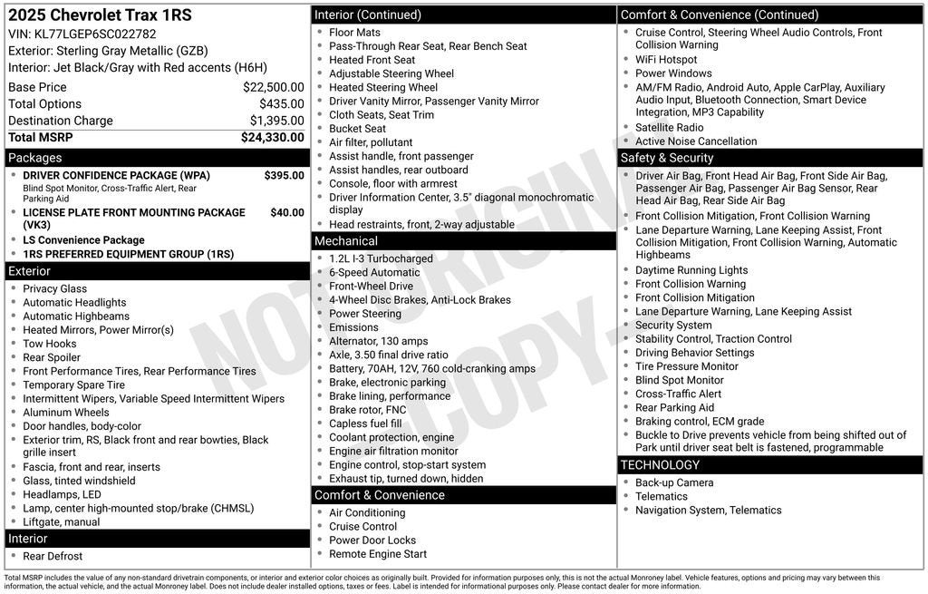 2025 Chevrolet Trax 1RS