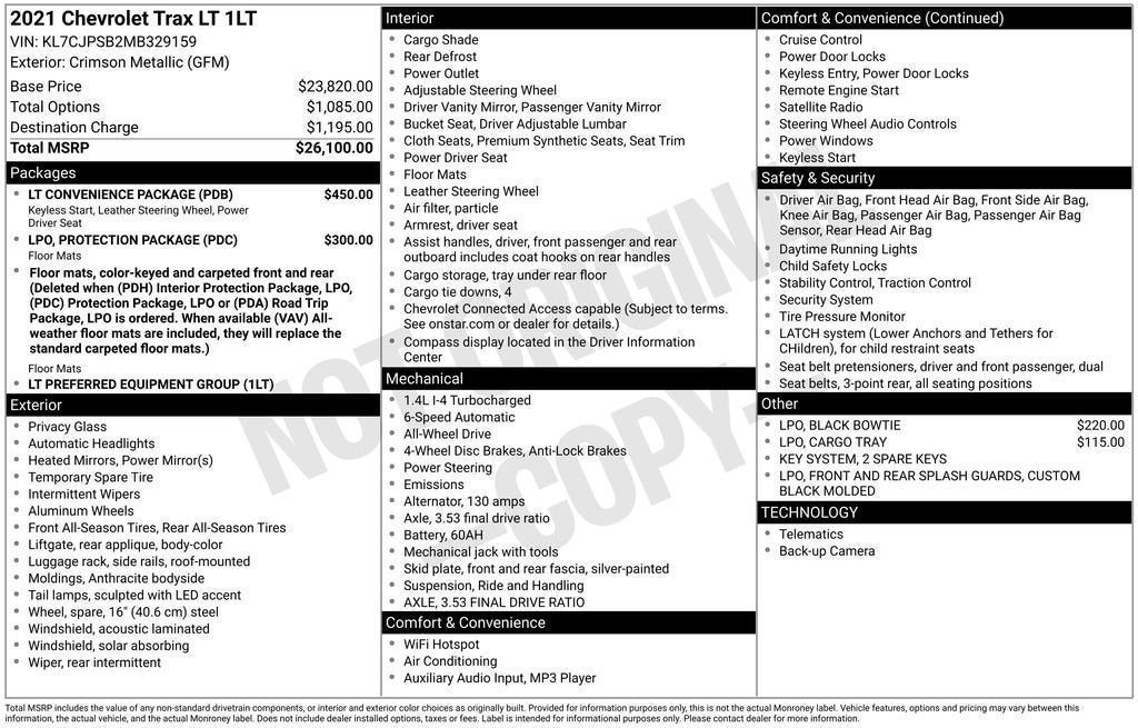 2021 Chevrolet Trax LT