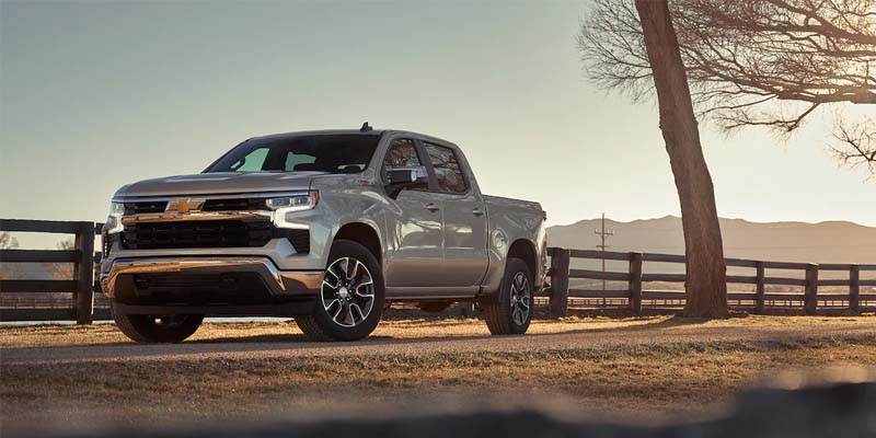 2023 Chevy Silverado 1500 in farm field