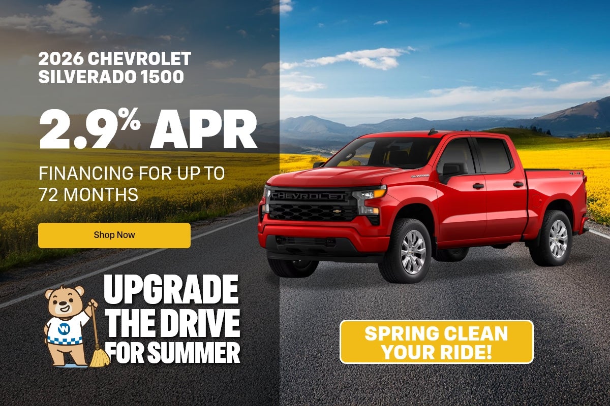 2026 Chevrolet Silverado 1500 0% APR Financing For Up to 36 