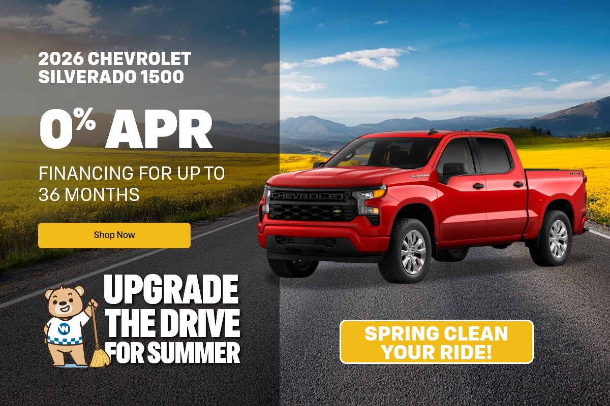 2026 Chevrolet Silverado 1500 0% APR Financing For Up to 36 