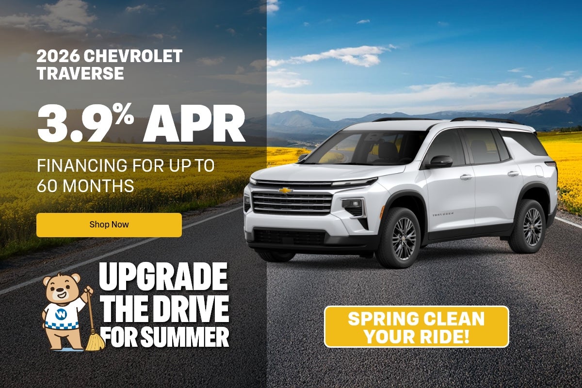 2026 Chevrolet Traverse Offer: 3.9% APR Financing For Up to 