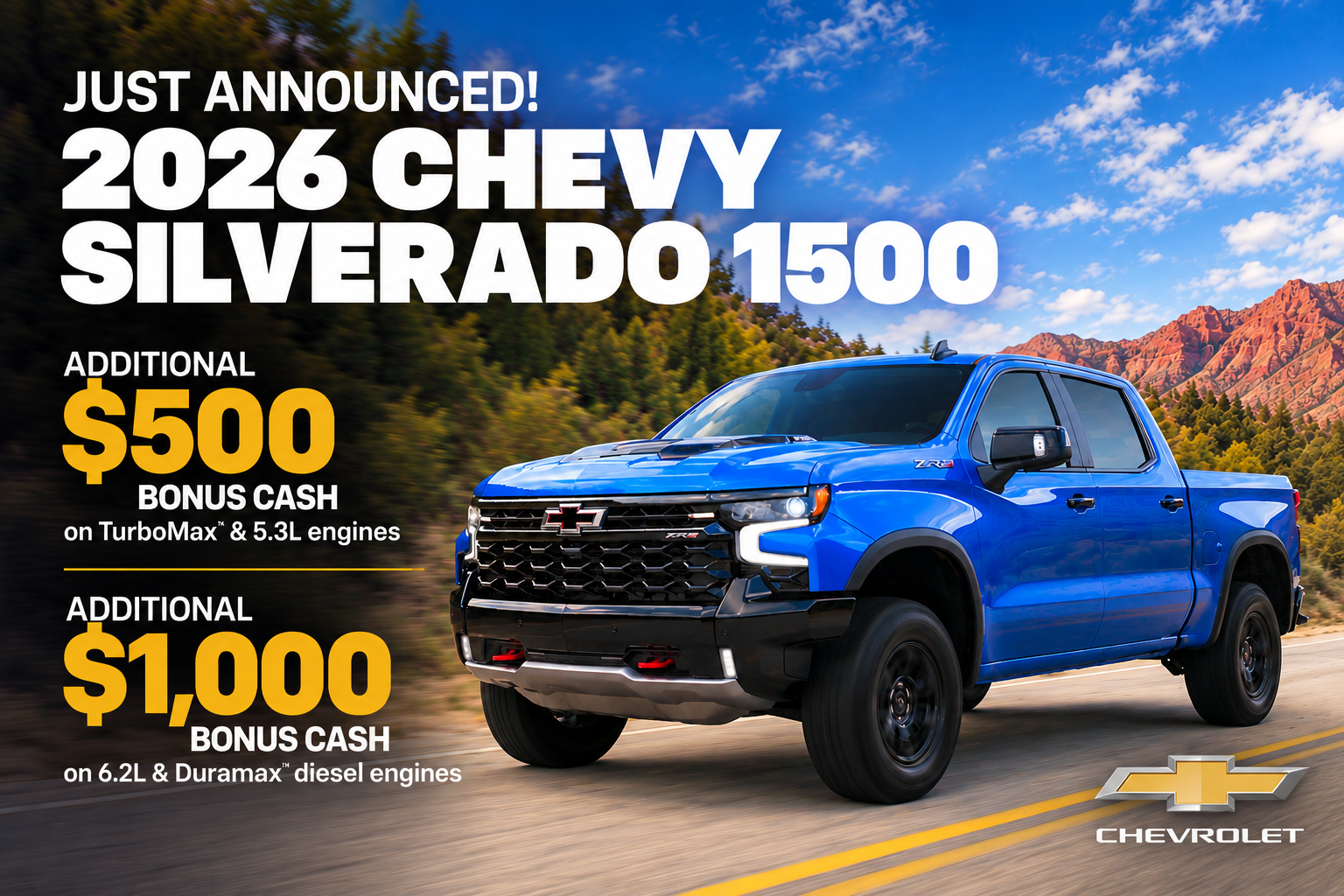 Winner Chevrolet Silverado 1500 Bonus Cash