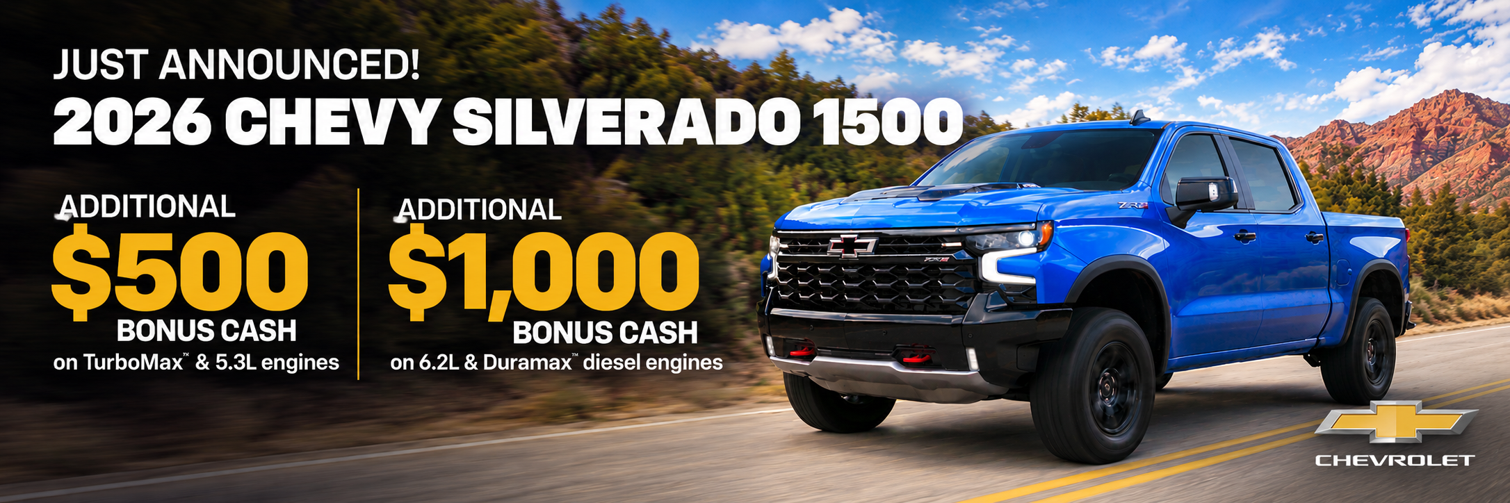 Winner Chevrolet Silverado 1500 Bonus Cash