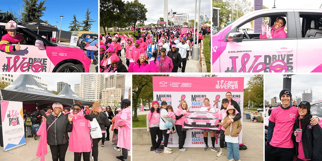 people holding signs for cancer and kids